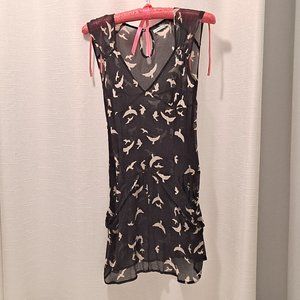 Urban Outfitters - Kimchi Blue - Sheer Bird Dress